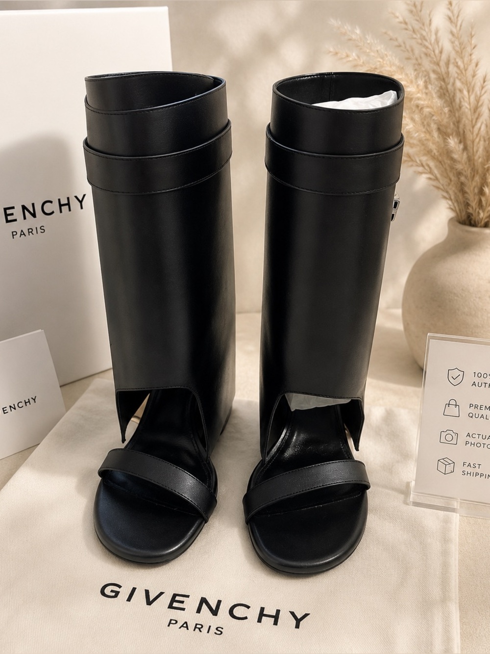 Givenchy Black Winter Rain Boots